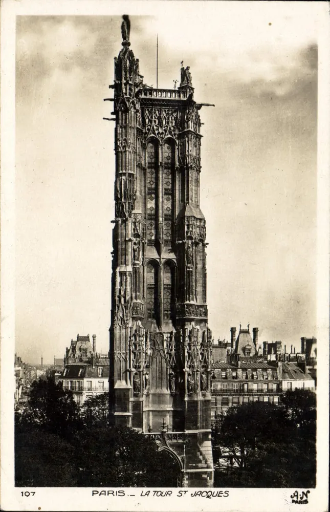 Paris — Torre Saint-Jacques — J.A.N. Paris, n° 107 - Frente