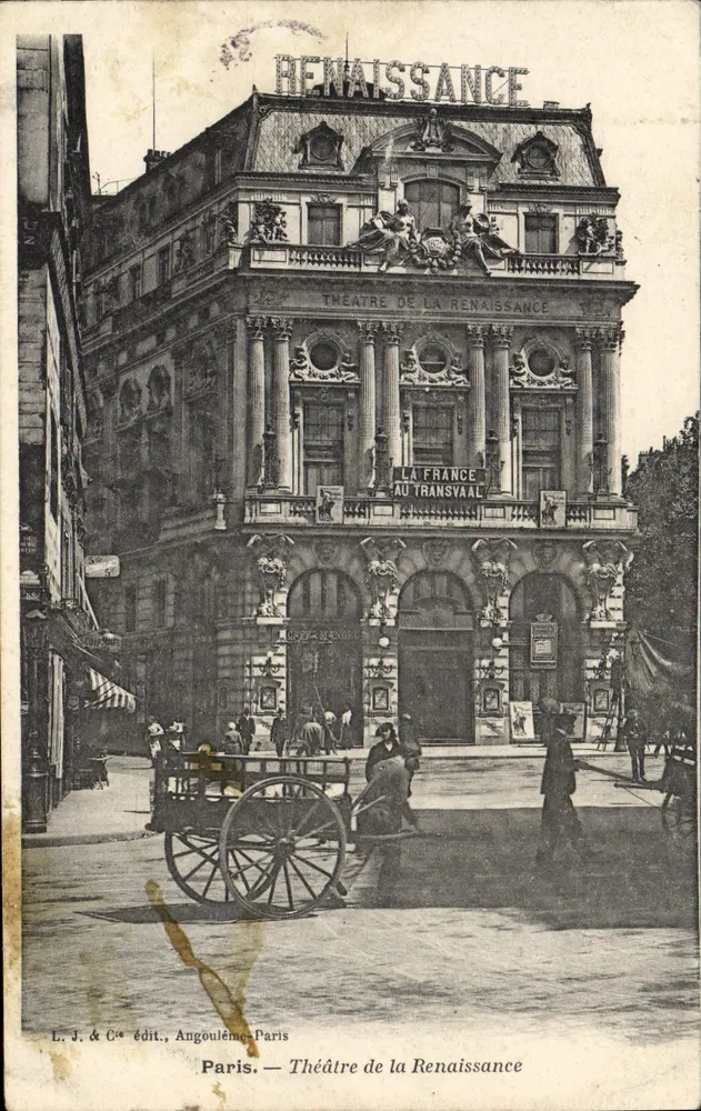 Paris — Teatro da Renascença — L. J. & Cie editora, Angoulême - Frente