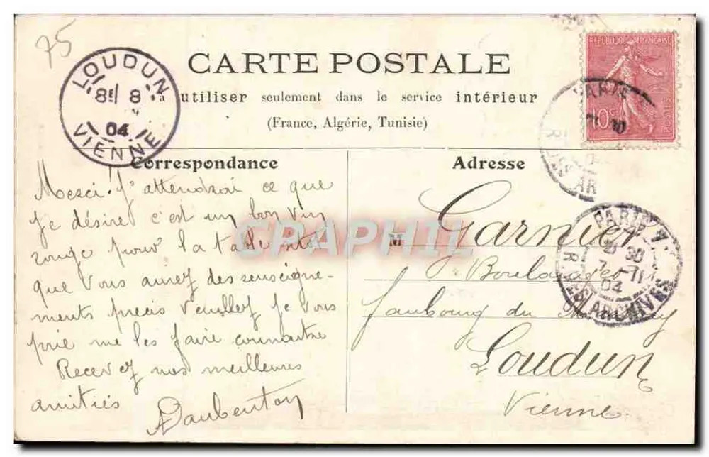 Paris — Teatro da Renascença — L. J. & Cie editora, Angoulême - Verso