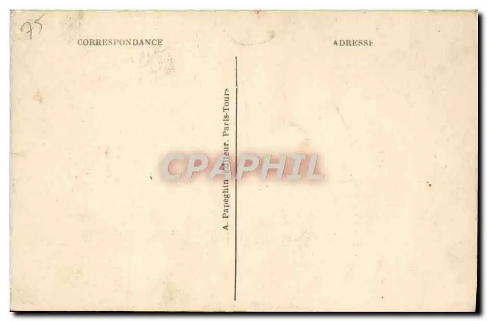 Paris — Das Grab des Unbekannten Soldaten — am 11. Nov. 1920 unter dem Triumphbogen beigesetzt - Rückseite