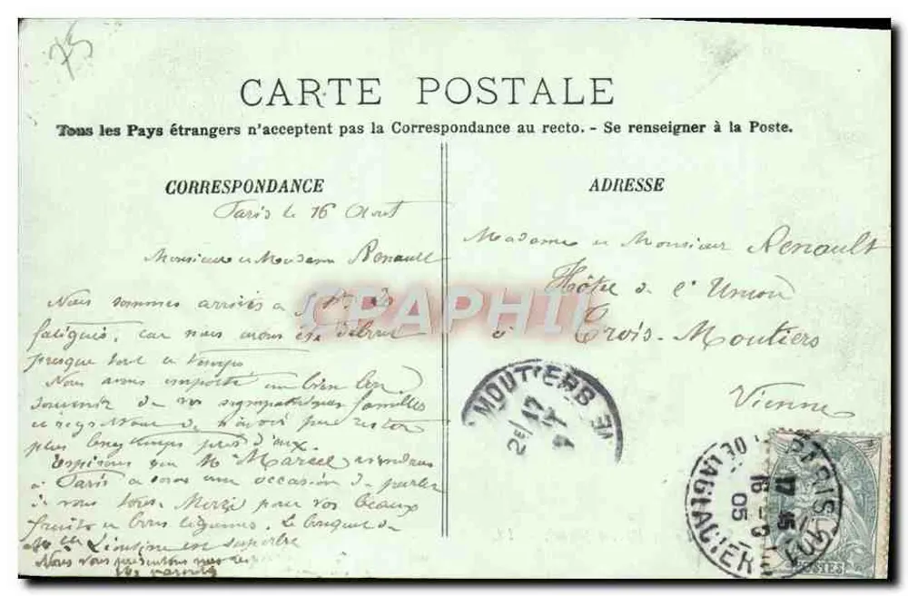 PARIS — Le Pont Saint-Michel — LL. — n°294 - Verso