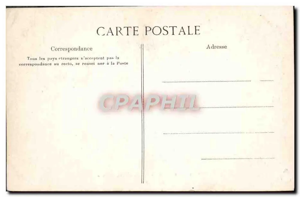 París - Senado - Galería de Bustos — E. L. D. n° 946 - Reverso