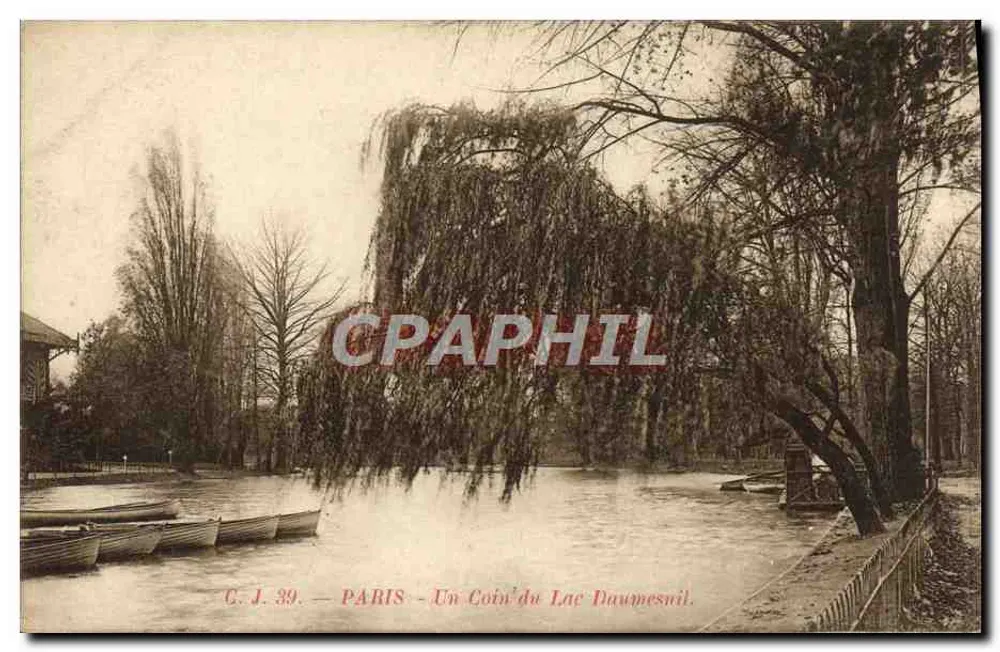 Paris — Um Canto do Lago Daumesnil — G. J. 39 - Frente