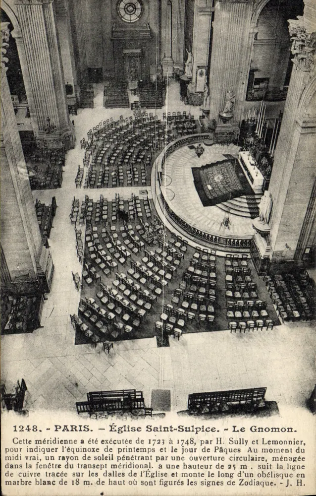 Paris — Igreja de São Sulpício — O Gnomon - Frente