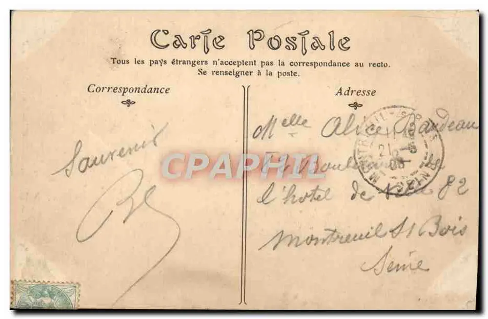 PARIS — Hotel des Invalides, Grabmal von Napoleon I — ND Phot - Rückseite