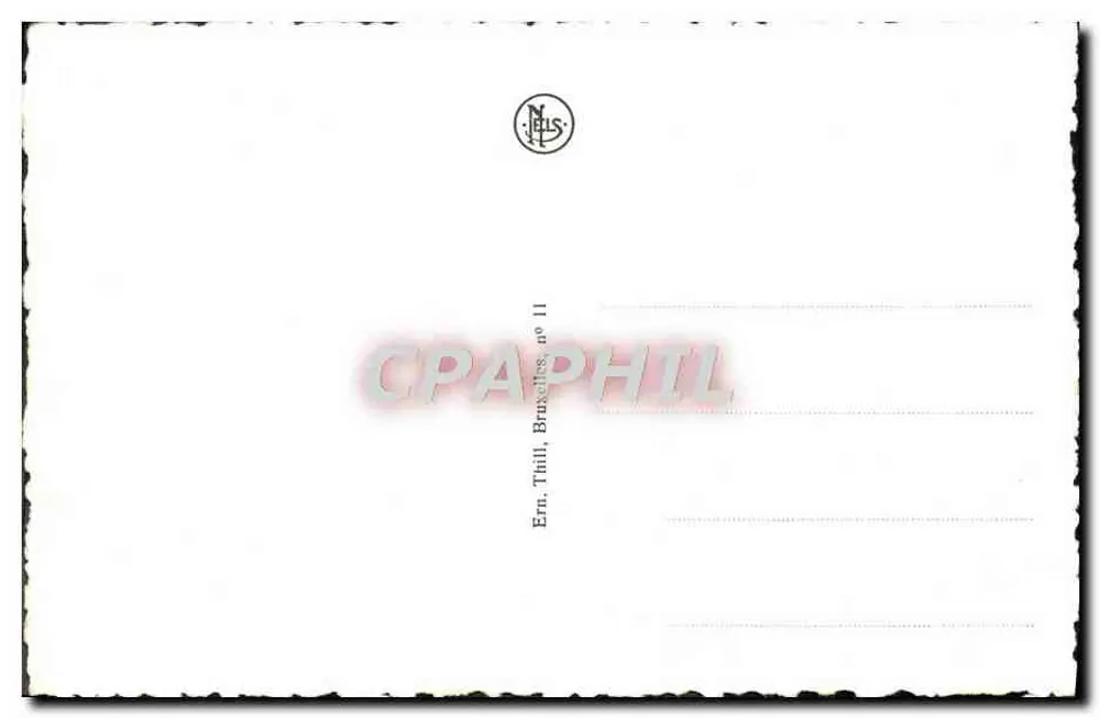 Brüssel - Stadthaus und Großer Platz — Nels, Verlag, Nr. 11 - Rückseite