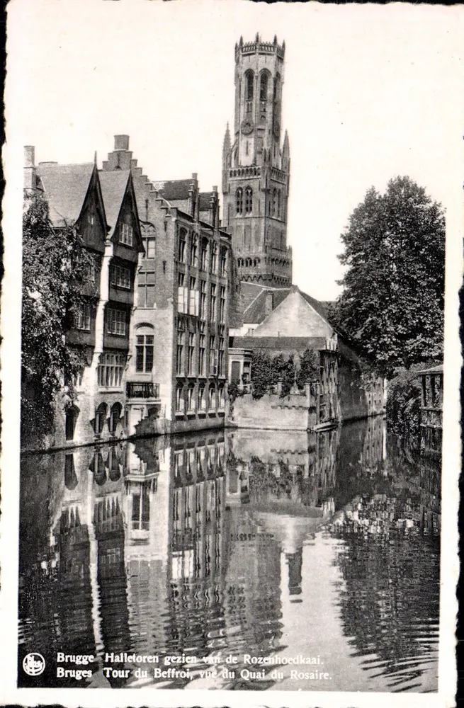 Brügge — Belfriedtürme von der Quai du Rosaire aus — Ern. Thill, Brüssel, n° 79 - Vorderseite