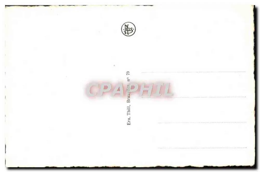 Brügge — Belfriedtürme von der Quai du Rosaire aus — Ern. Thill, Brüssel, n° 79 - Rückseite