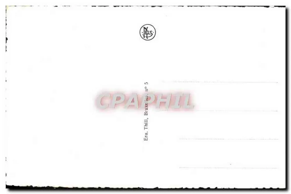 Bruges - A Justiça de Paz (Gerechtshof) — Ern. Thill, Bruxelas, n° 5 - Verso