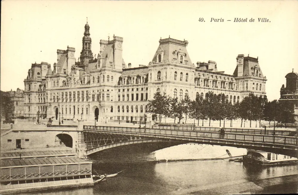 Parijs — Hotel de Ville — onbekende uitgever, n° 49 - Voorkant
