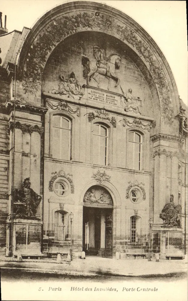 Paris — Hotel dos Invalidos, Porta Central — editor desconhecido, n°5 - Frente