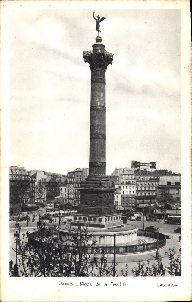 Paris — Place de la Bastille — LADER 54 - Frente