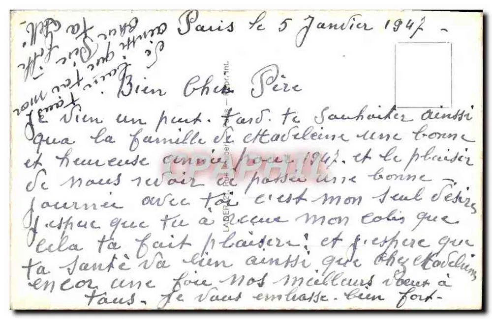 Paris — Place de la Bastille — LADER 54 - Verso