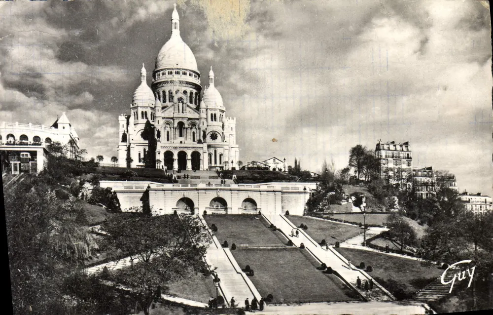 Basilique du Sacré-Cœur — vue de la colline de Montmartre — éditeur André Léonard, n° 3.018 - Vorderseite