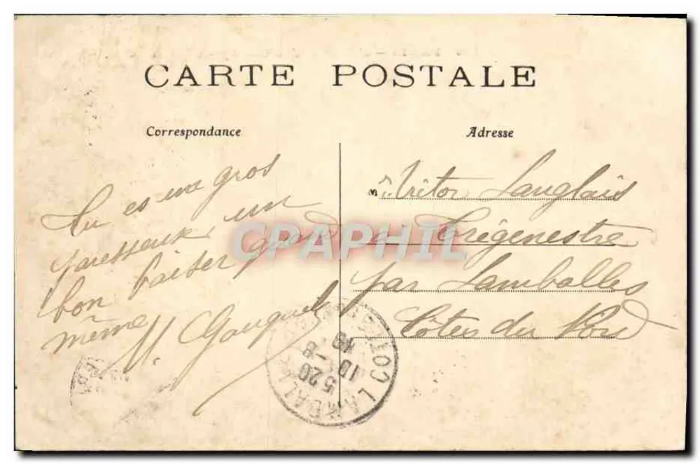 Paris — A Avenida dos Campos Elísios — C.M. n°118 - Verso