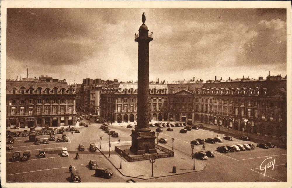 Place Vendôme — Säule der Grande Armée (1810) — Editions d'Art « CUY » - Vorderseite