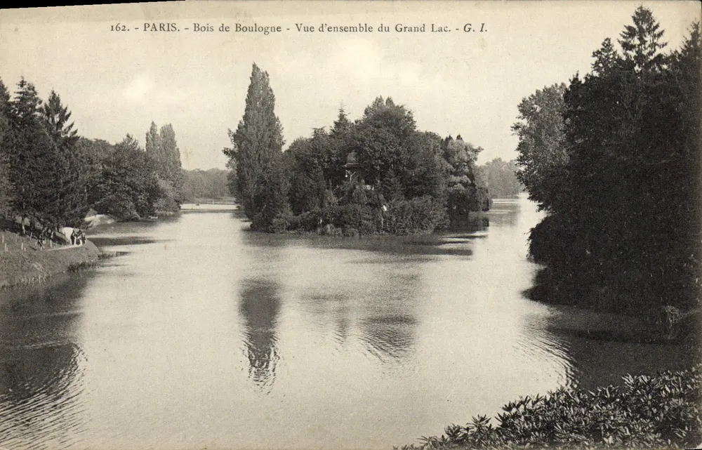 Paris - Bois de Boulogne - Übersicht des Großen Sees - G.I. - n°162 - Vorderseite
