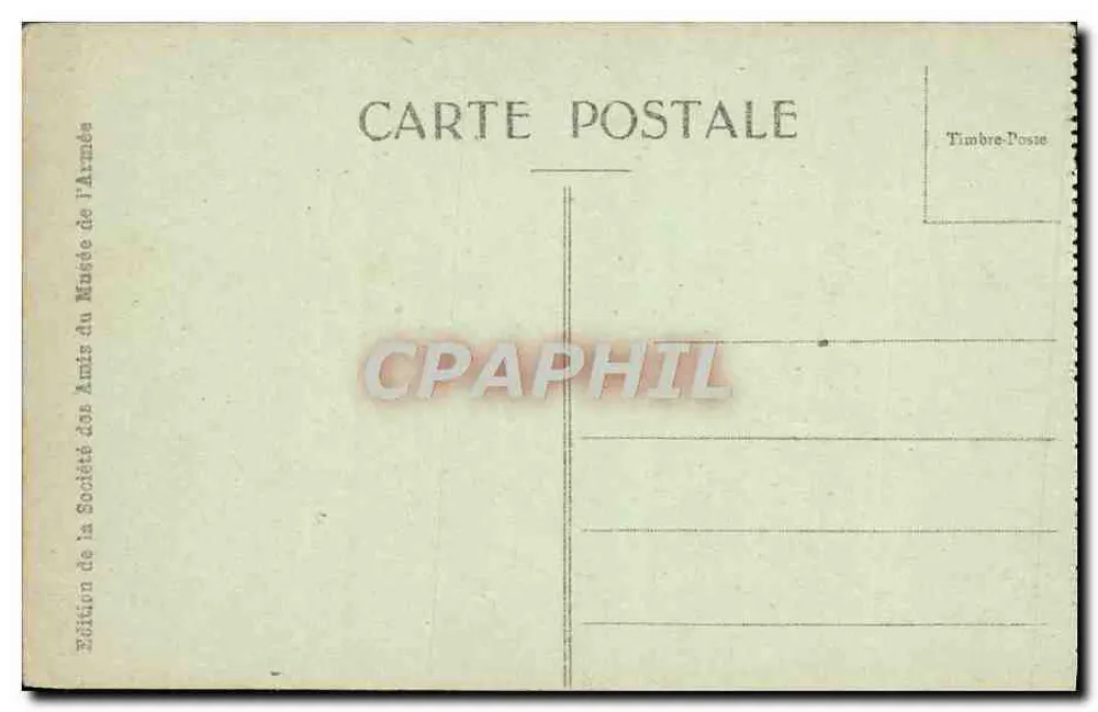 Turenne-Monument — Hôtel des Invalides — Ausgabe der Gesellschaft der Freunde des Militärmuseums - Rückseite