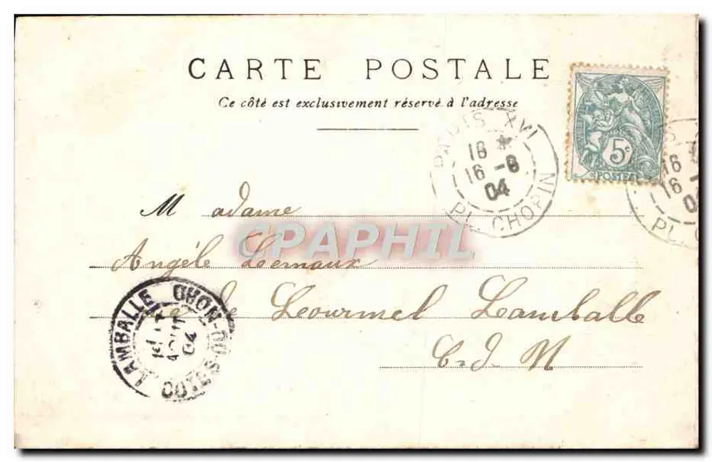 Entrata al Parco Monceau — Parigi — editore anonimo, n° 273 - Verso