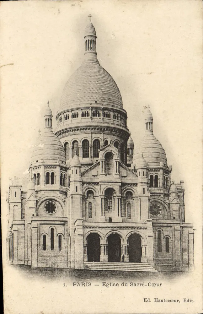 Paris — Igreja do Sagrado Coração — Ed. Hauteccœur, Edit. - Frente