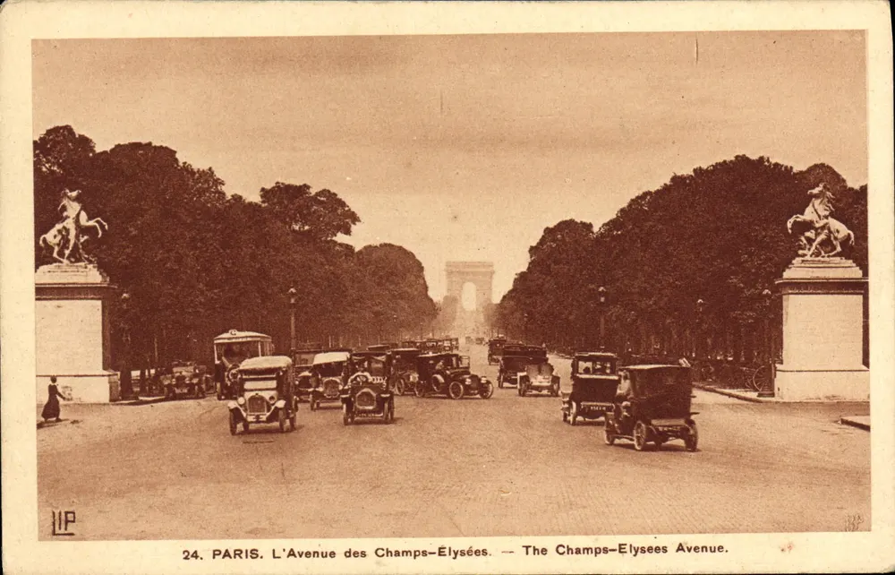 PARIS. Die Avenue des Champs-Élysées. — LIP, Nr. 24 - Vorderseite