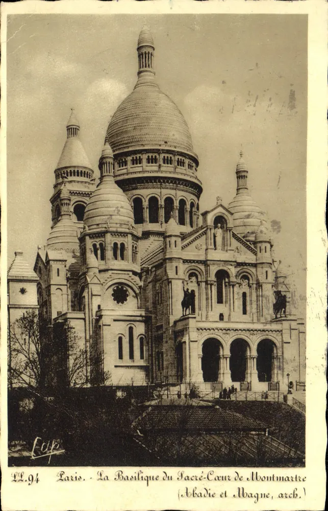 Die Basilika des Heiligen Herzens von Montmartre — Paris — LL.94 — Verlag L.C.P. - Vorderseite