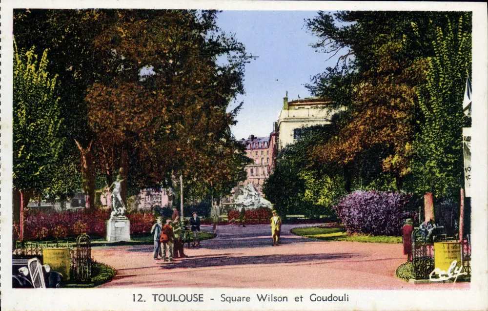Toulouse - Square Wilson e Goudouli — editor Marcel Pennariès, n°12 - Frente