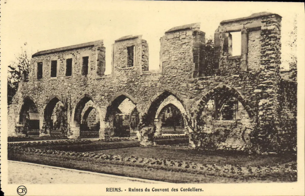 Reims — Ruínas do Convento dos Cordeliers — Éditions Artistiques « OR » - Frente