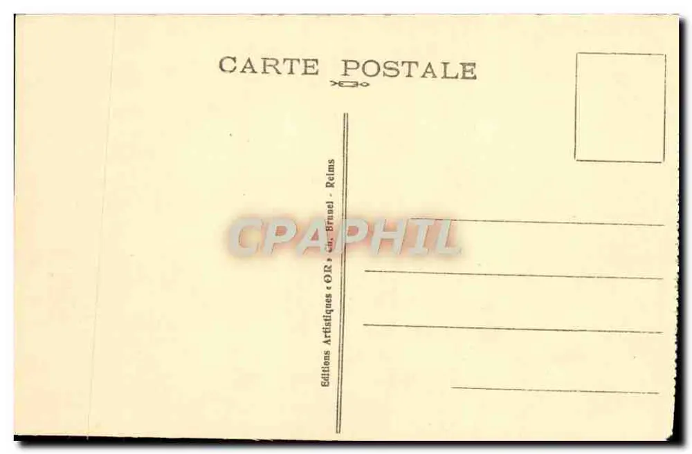 Reims — Ruínas do Convento dos Cordeliers — Éditions Artistiques « OR » - Verso
