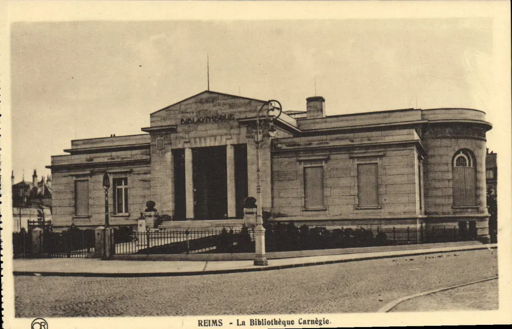 Reims - A Biblioteca Carnegie - Frente