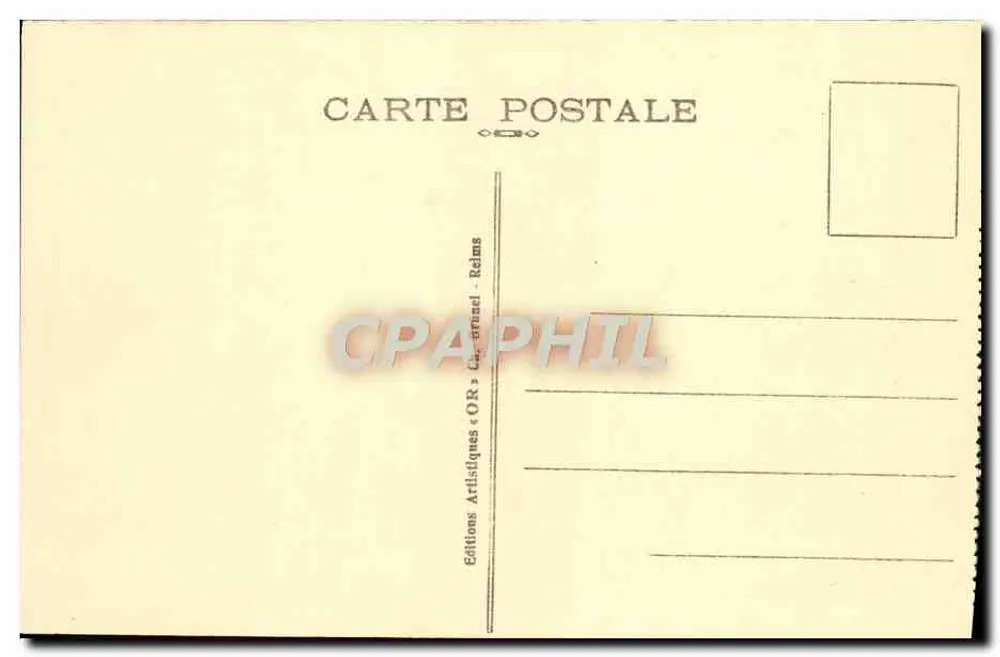 Reims — Cours J.-B. Langlet — Denkmal der 132. Linie - Rückseite
