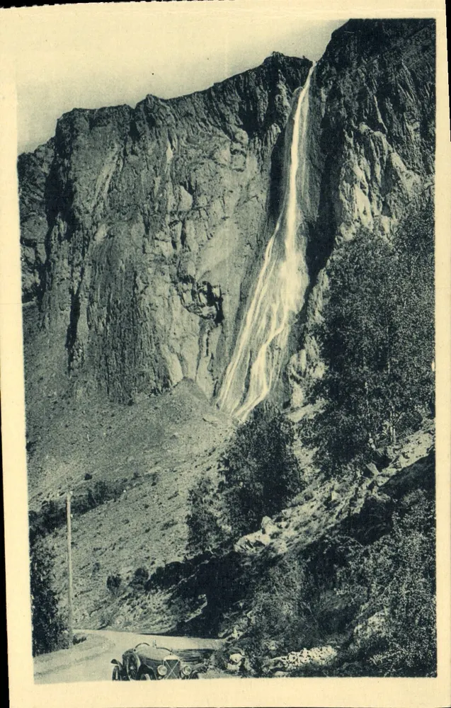 Dauphiné - Lautaret, seine Umgebung — der Wasserfall der Pisse — Verlag Mollaret-Grenoble - Vorderseite