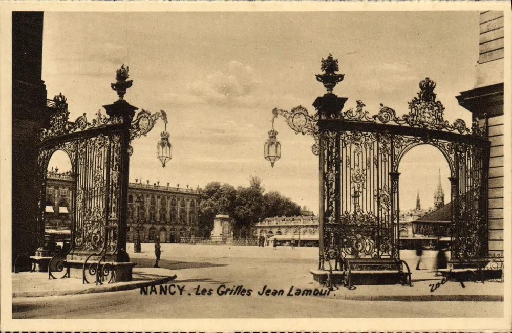NANCY — Les Grilles — Jean Lamour - Frente