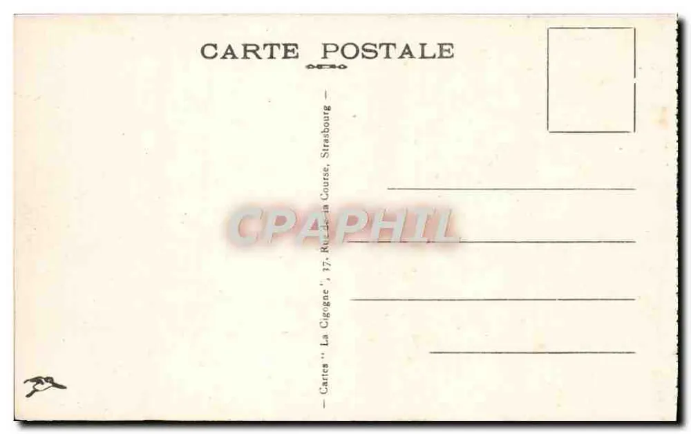 Gérardmer — Vista geral — Carte postale da Cigogne, Strasbourg - Verso