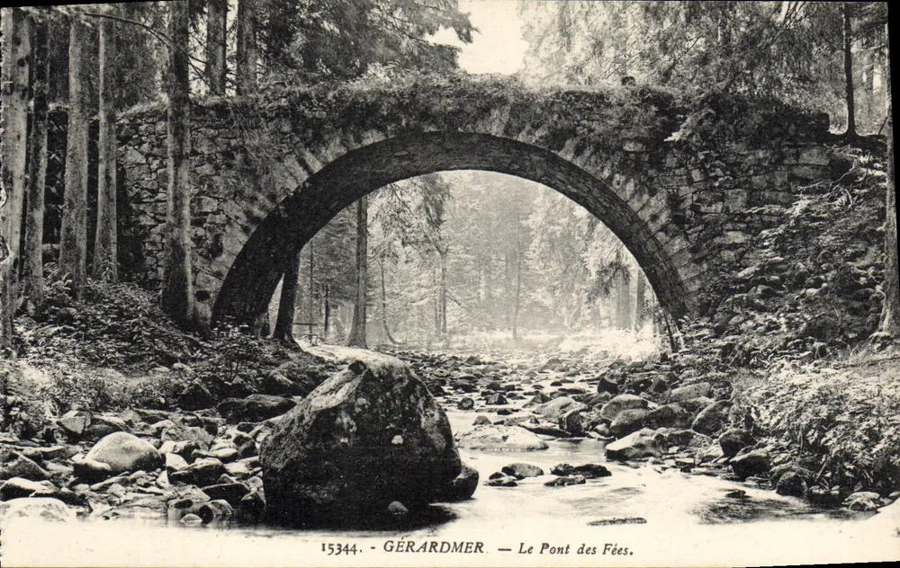 Gérardmer — O Ponte das Fadas — Editor Gérardmer, n° 15344 - Frente