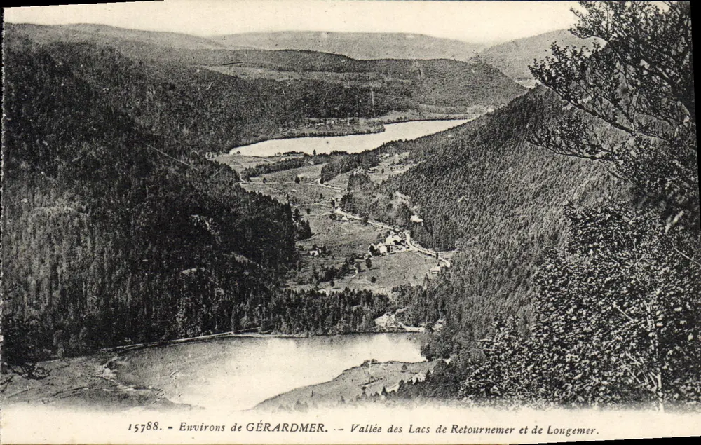 Um GÉRARDMER — Tal der Seen Retournemer und Longemer — n° 15788 - Vorderseite
