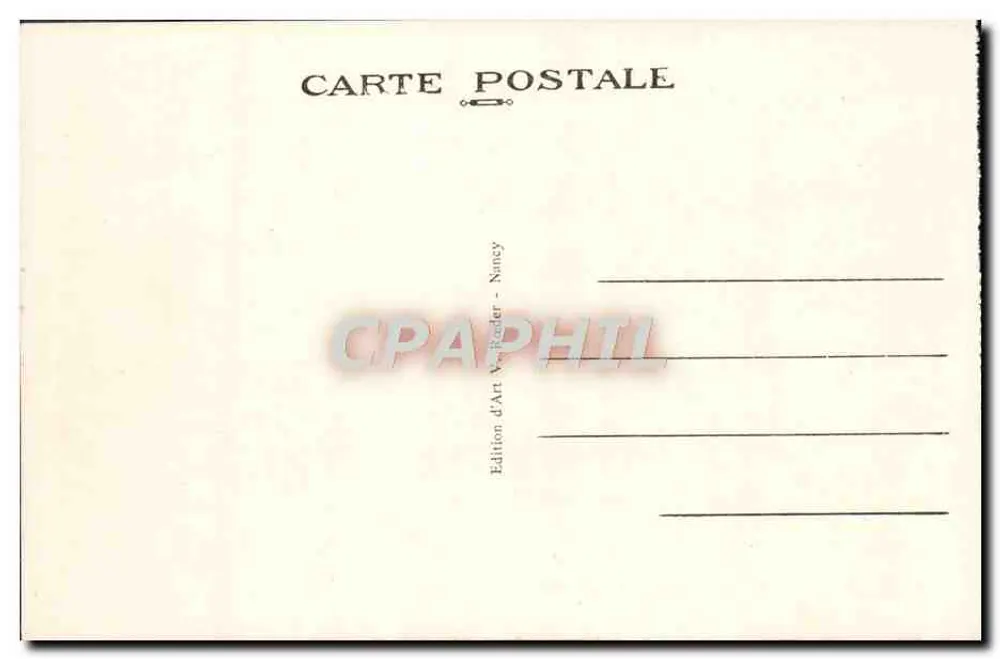 NANCY — La Place Stanislas vista dall'Arc de Triomphe — Edizione d'Art Verlader, Nancy, n° 473 - Verso