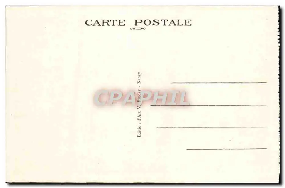 NANCY — Porta da Craffe — Edição V. Preder - Verso