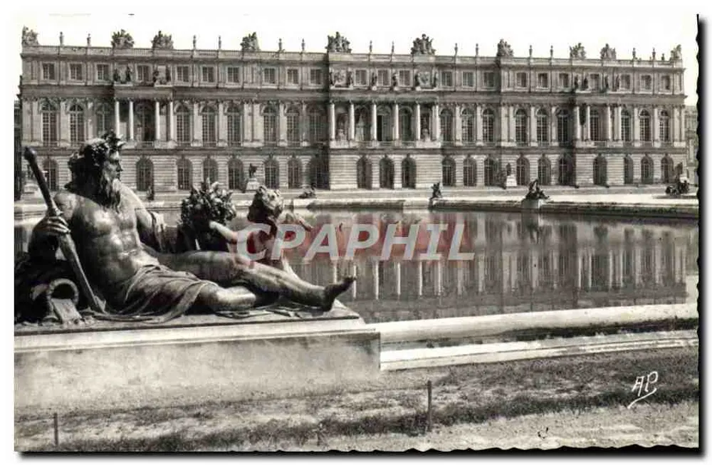 Versailles — O Palácio e o Parterre d'água — Edições de Arte A. Colbert, Paris - Frente
