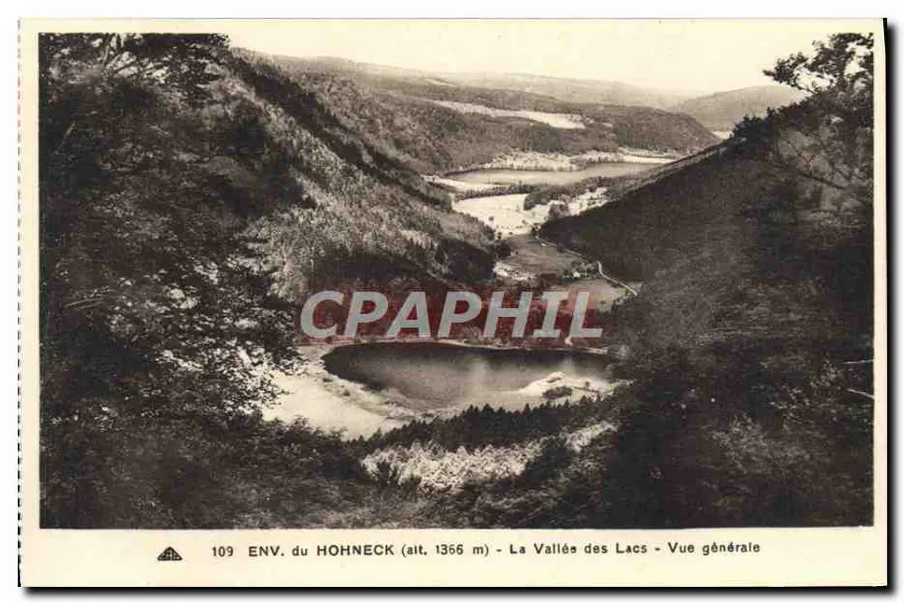 ENV. du HOHNECK (alt. 1366 m) — Tal der Seen — Allgemeiner Blick — Verleger: CI. DES AH/S PHOTOMÉCANIQUES - STRASBOURG-SCHILTIGHEIM - Vorderseite