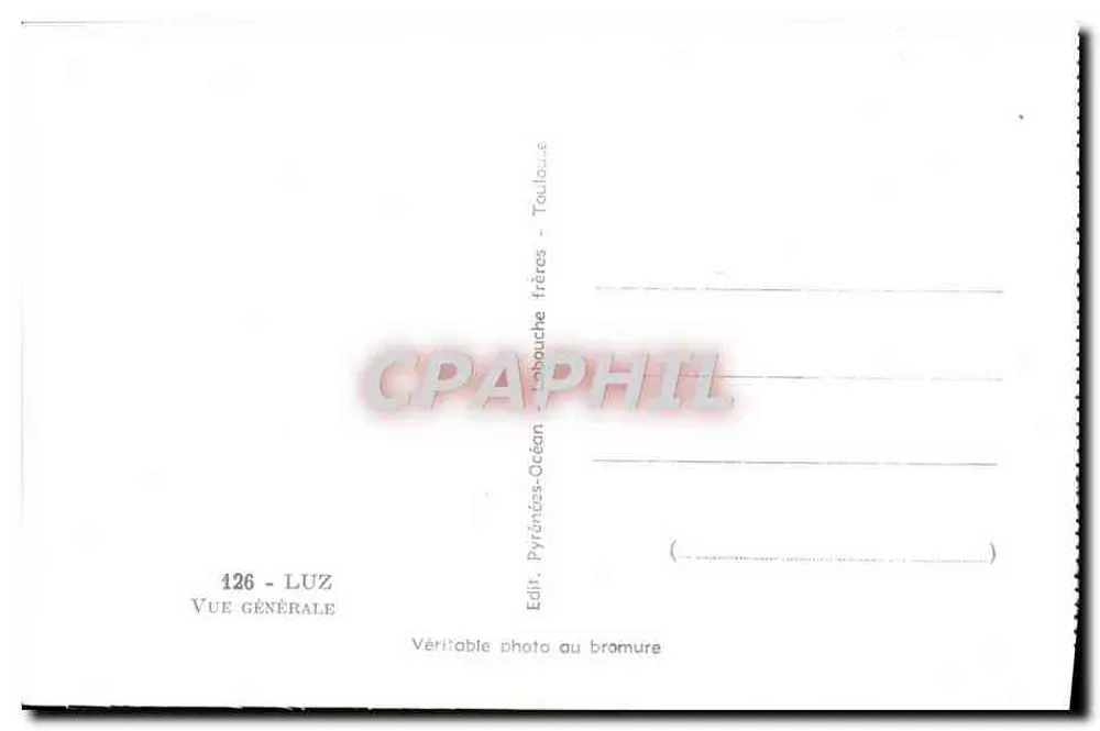 Luz — Vista geral — Toulouse frères - Verso