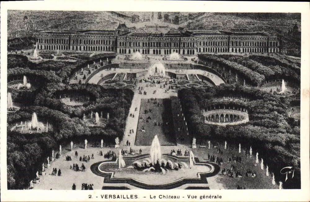Versalhes — O Castelo — Vista geral — T. J. (editor) - Frente