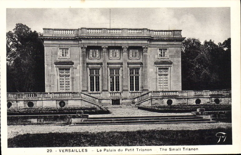 Versailles — O Palácio do Petit Trianon — editor A. Leconte, Paris - Frente