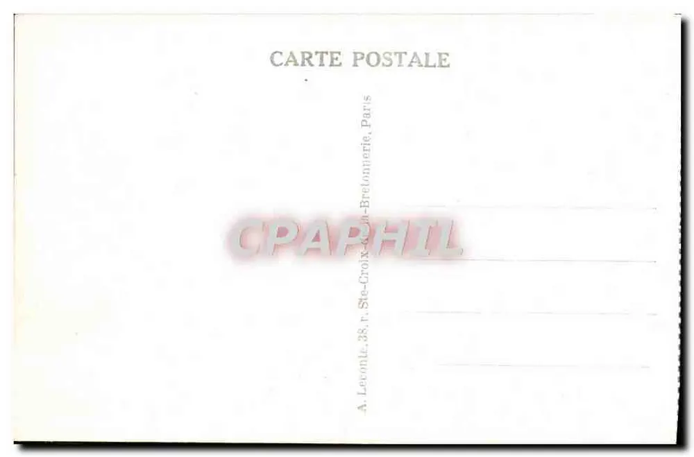 Versailles — O Palácio do Petit Trianon — editor A. Leconte, Paris - Verso