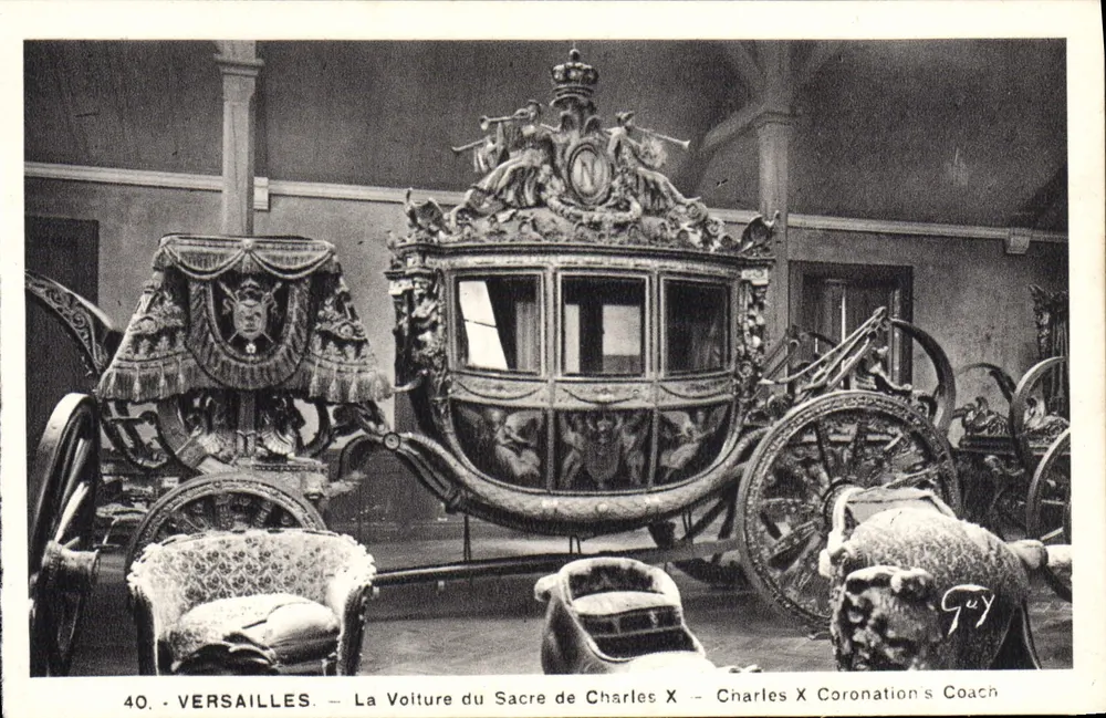 Versailles — Ansicht des Krönungswagen von Charles X — Verlag Guy, Nr. 40 - Vorderseite