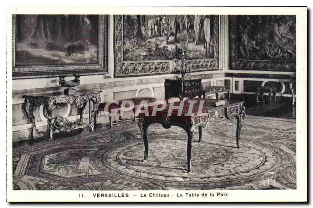 Versailles — Il Castello — La Tavola della Pace — Editore: La Locomote, Parigi - Recto