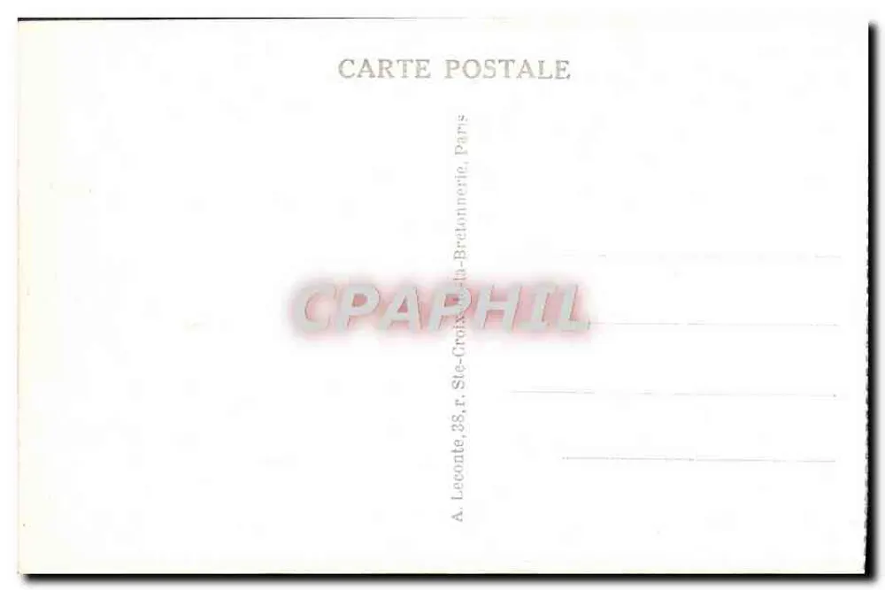 Schlosspark Versailles — Die Mansart-Säulenreihe, Die Entführung der Proserpine von Girardon — Verlag: Lecoate, Paris - Rückseite