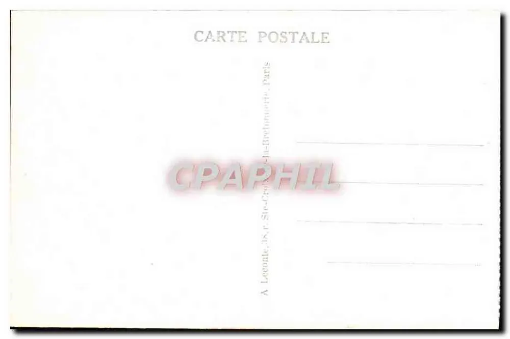 Parque de VERSAILLES — O Bassin de Netuno e as Grandes Eaux — editor A. Locaute, Paris - Verso