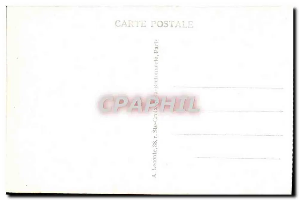 Versailles — Der Park — Der Bassin des Wagens von Apollo — Verlag A. Leconte, Paris - Rückseite