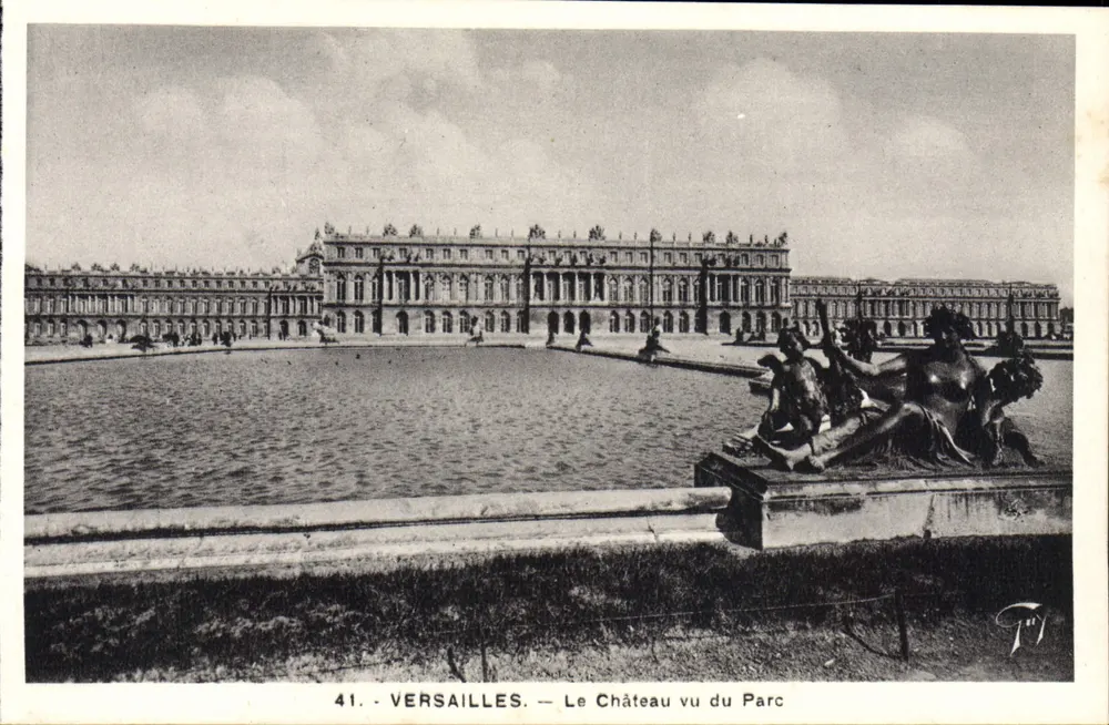Versailles — O Castelo visto do Parque — Editor Lecointe, n°41 - Frente
